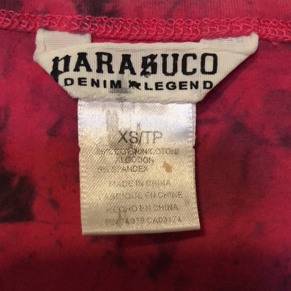 Parasuco XS Hot Pink/Charcoal Grey Muscle Tank - Picture 3 of 4